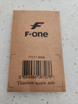 F-One Titanium M6 Bolts 32mm